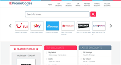 Desktop Screenshot of iepromocodes.com